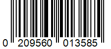 Barcode 0209560013585