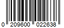 Barcode 0209600022638