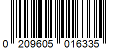 Barcode 0209605016335