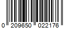 Barcode 0209650022176