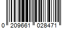Barcode 0209661028471