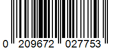 Barcode 0209672027753