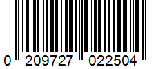Barcode 0209727022504