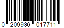 Barcode 0209936017711