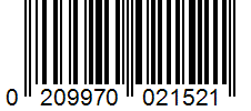 Barcode 0209970021521