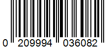 Barcode 0209994036082
