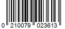 Barcode 0210079023613