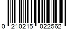 Barcode 0210215022562