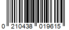 Barcode 0210438019615
