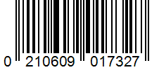 Barcode 0210609017327