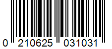 Barcode 0210625031031