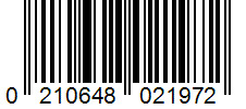 Barcode 0210648021972