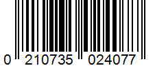 Barcode 0210735024077