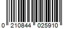 Barcode 0210844025910