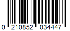 Barcode 0210852034447