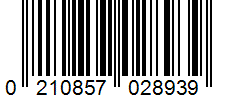 Barcode 0210857028939