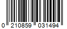 Barcode 0210859031494
