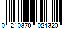 Barcode 0210870021320
