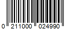 Barcode 0211000024990