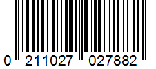 Barcode 0211027027882