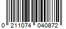 Barcode 0211074040872