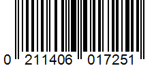 Barcode 0211406017251
