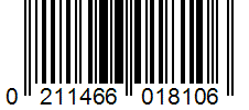 Barcode 0211466018106