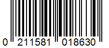 Barcode 0211581018630