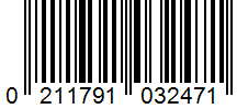 Barcode 0211791032471