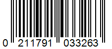 Barcode 0211791033263
