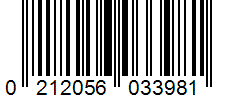 Barcode 0212056033981