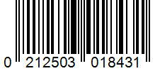Barcode 0212503018431