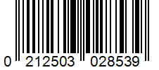 Barcode 0212503028539