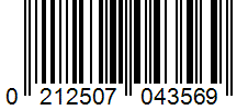 Barcode 0212507043569