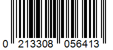 Barcode 0213308056413
