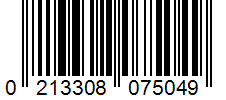 Barcode 0213308075049