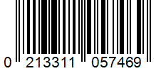 Barcode 0213311057469