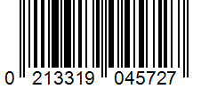 Barcode 0213319045727