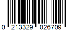 Barcode 0213329026709