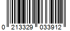 Barcode 0213329033912