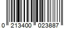 Barcode 0213400023887