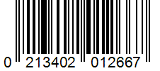 Barcode 0213402012667