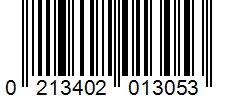 Barcode 0213402013053