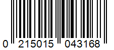 Barcode 0215015043168