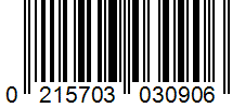 Barcode 0215703030906