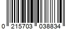 Barcode 0215703038834