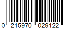 Barcode 0215970029122