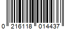Barcode 0216118014437