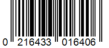 Barcode 0216433016406