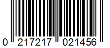 Barcode 0217217021456